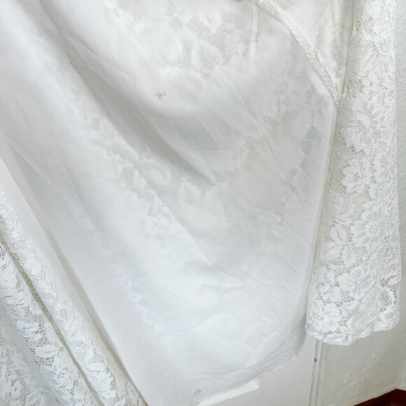 For Love & Lemons | Lace Frances Maxi Dress in White Size Large $395 - Picture 13 of 13